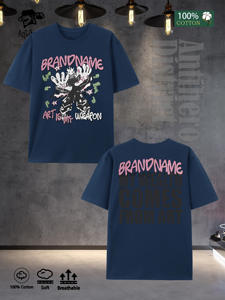 تي شيرت رجالي من القطن 100٪ بتصميم ستريت وير فضفاض بخمسة ألوان من مستودع واشنطن العاصمة - Product Image 5