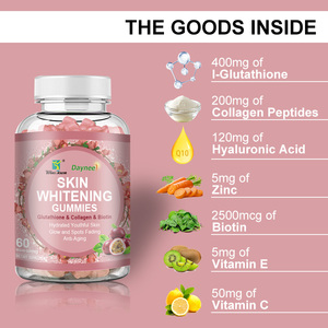 Haut aufhellende Gummibonbons Glutathiones Kollagen Anti <span class=keywords><strong>aging</strong></span> Glutathiones Gummibärchen für Haut Schönheitsmittel Nahrungsergänzungsmittel Frauen - Product Image 4
