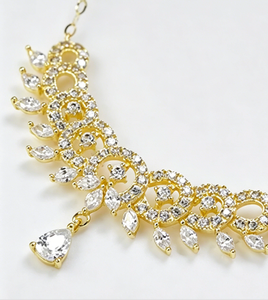 Collier de mariée en or massif 18 carats Au750, chaînes fines en or véritable, pendentifs avec zircon, colliers personnalisés avec <span class=keywords><strong>nom</strong></span>, bijoux fins - Product Image 3