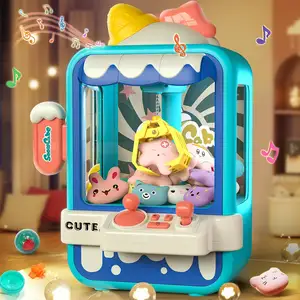 Mini Vending Garra Máquina para Crianças Brinquedos Máquina dos doces com Brinquedos Squishy Meninos Arcade Machine