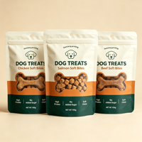 Sacs d'emballage personnalisés pour aliments pour animaux de compagnie, imprimés en héliogravure, refermables, en BOPP, résistants à l'humidité, avec fermeture éclair, pour chiens et chats, vente en gros