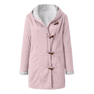 Nouveau <span class=keywords><strong>manteau</strong></span> pour femmes à col en <span class=keywords><strong>peluche</strong></span> avec poche - Product Image 6