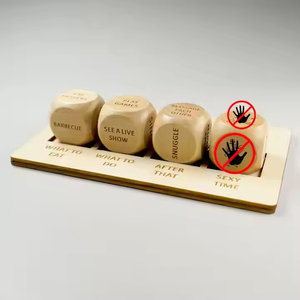 Los Más Vendidos, Dados Románticos de Madera, Dados Divertidos para Citas Nocturnas para Parejas en el Día de San Valentín, Productos para Después de la Oscuridad - Product Image 2