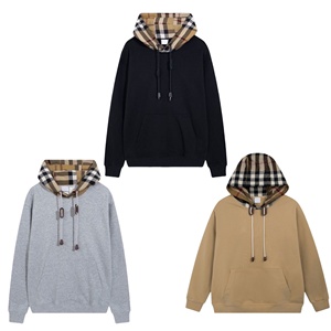 Sudadera con Capucha de Lujo 2026, 100% Algodón, Estilo Deportivo Oversize, Sudadera con Capucha Vintage Burberry para Hombre - Product Image 1