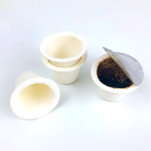 Gobelet à café jetable biodégradable en fibre végétale, écologique et compostable pour <span class=keywords><strong>Vertuo</strong></span> - Product Image 2