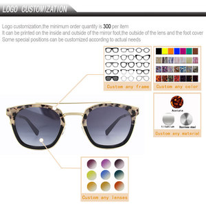 Gafas de Sol de Moda con Logotipo Personalizado, Lentes Amarillas de Nylon Polarizadas UV400, Montura Completa, Parte Superior Plana, Doble Puente - Product Image 2