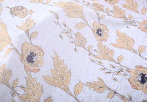 Tissu brodé <span class=keywords><strong>2021</strong></span> coton pour femmes, nouvelle mode, imprimé Floral, vêtement d'<span class=keywords><strong>été</strong></span> et de printemps, collection 100% - Product Image 4