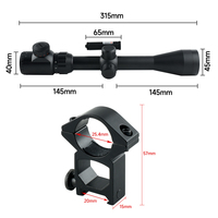 SYQT Lunette de Visée Optique 3-9X40 Combinée Point Rouge Laser Tactique pour la Chasse