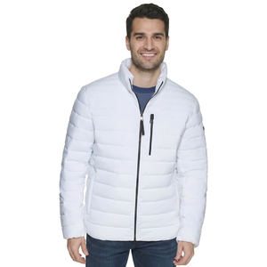 Chaqueta acolchada con capucha de moda más popular de ODM personalizada chaqueta acolchada ligera con cremallera de invierno para mantener el calor - Product Image 1