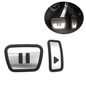 Pedale antiscivolo senza trapano a pedale per VW ID3 ID4 ID6 Golf MK7 MK8 in acciaio inox acceleratore pastiglie per pedale del carburante copri tappetini - Product Image 1