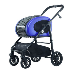 Wholesale 4-Wheel Foldable Oxford Fabric Pet <b>Stroller</b> Comfortable Small Animals Carrier Trolley for Dog & <b>Cat</b> Outdoor Travel - Product Image 3