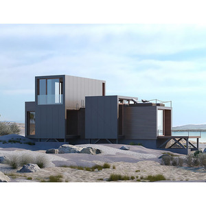 Prefab Sea Chalet โรงแรมแบบพกพา, <span class=keywords><strong>บ้าน</strong></span><span class=keywords><strong>น</strong></span>อกบ้านบ้านจิ๋ว2<span class=keywords><strong>ชั้น</strong></span>กระท่อมกระท่อมกระท่อมแบบแยกส่ว<span class=keywords><strong>น</strong></span>สำหรับโรงแรมรีสอร์ท - Product Image 1