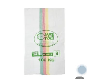 Sacchi in PP Tessuto L8 L9 da 100kg del Camerun con Stampa Logo, Nuovi Sacchi Vuoti all'Ingrosso - Product Image 2