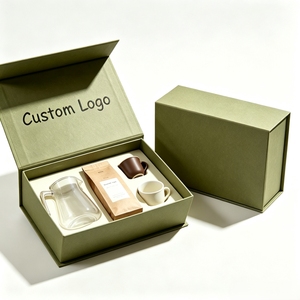 Coffret Cadeau de Café Spécialisé, Boîte Magnétique Pliable, Logo Personnalisé, Emballage Rigide Premium pour Grains de Café et Cadeaux de Café en Sachet - Product Image 1