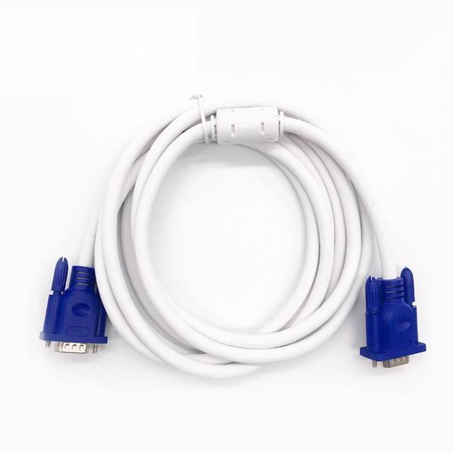 Low Price VGA Cable 1.5M to 30M SVGA D-subminiature 15PIN RGB Silver Plated Male to Male VGA3+4 for TV Computer Monitor