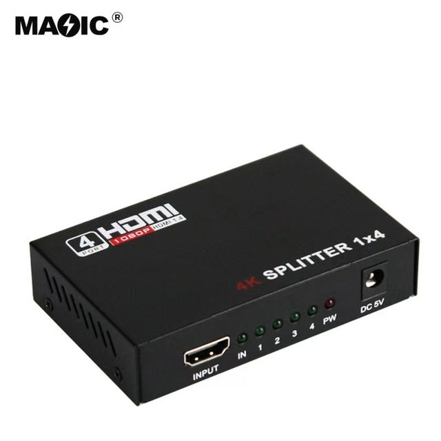 Hot Sale 4K 30Hz HDMI Splitters 1 in 4 Out HDMI Splitter 1x4 for PS4 Fire Stick and HDTV