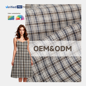 Chất lượng cao 100% Linen sợi nhuộm kiểm tra dệt shirting vải - Product Image 1