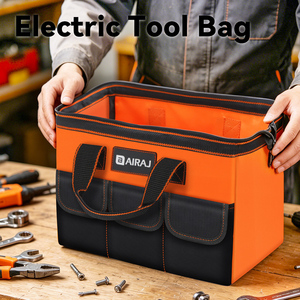 Bolsa Organizadora de Herramientas Airaj Personalizada con Logotipo, Resistente, de Lona Oxford de 13 Pulgadas, Impermeable, para Electricistas y Carpinteros - Product Image 3