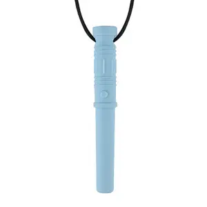 YDS Food Grade BPA Free Baby Teething Necklace for Children Chewable Mace-Head Baby Teething Necklace