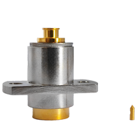 Conector Coaxial BMA-KFB2 de Latón de Alto Rendimiento, Conector Hembra BMA con Brida de 18G para RG086 RG405