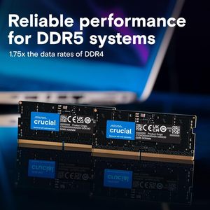 Kit de RAM Crucial 32 Go DDR5 5600 MHz pour ordinateur portable SODIMM - Product Image 2