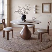 Französisch Retro Modern Luxus Massivholz Esstisch Wasser tropfen Bein Nordic Style Assembled für Home Restaurant Verwendung