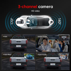 4K <span class=keywords><strong>3</strong></span>-Kanal Dashcam mit GPS, Nachtsicht, WLAN, Parküberwachung, Front-, Innen- und Rückkamera – 1 Jahr Garantie - Product Image 4