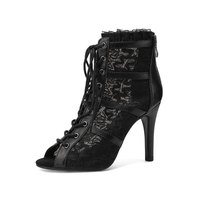 Chaussures de danse jazz à talons hauts pour femmes Salsa tango Botte de danse grande taille