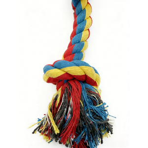 צעצוע אינטראקטיבי עמיד לכלבים, חבל כותנה, ניקוי שיני כלבים קטנים, עמיד לנשיכה, צעצוע לחיות מחמד ידידותי לסביבה - Product Image 4