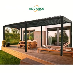 Pergola en aluminium haut de gamme avec persiennes, abri solaire extérieur pour jardin, <span class=keywords><strong>terrasse</strong></span> <span class=keywords><strong>et</strong></span> restaurant - Product Image 2