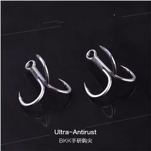 OEM Haute Qualité 6071-4X-HG 4 #   Hameçon de pêche en eau salée -5/0, antirouille, hameçon d'ancrage, hameçon <span class=keywords><strong>triple</strong></span> pour la pêche en <span class=keywords><strong>mer</strong></span> - Product Image 2