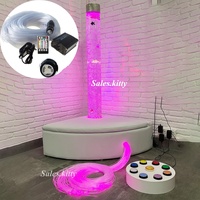 Kit d'angle de salle sensorielle Snoezelen pour stimulation visuelle autistique, avec colonne de bulles d'eau LED et ensemble d'angle de canapé, pour la thérapie des enfants