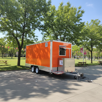 Food Truck homologué aux États-Unis, entièrement équipé, à vendre aux États-Unis, food truck extérieur à deux niveaux