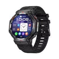 Reloj Inteligente Deportivo de Lujo KC91 con Linterna, Resistente al Agua 3ATM, Pantalla de 1.39 Pulgadas, Monitoreo de Salud GPT, Reloj Inteligente para Hombre con GPS