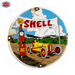 Plaque en émail vintage effet vieilli en forme de boîte de café <span class=keywords><strong>Maxwell</strong></span> House pour décoration murale de cuisine, café ou bar - Product Image 3