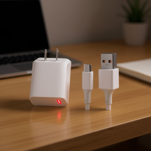 EGTMA Type-C Quick <b>Charger</b> Kit With 5V 2.1A USB-C Cable And Wall-Mounted Cube <b>Adapter</b> For Mobile Phones, PD Fast Charging, Firep - Product Image 2