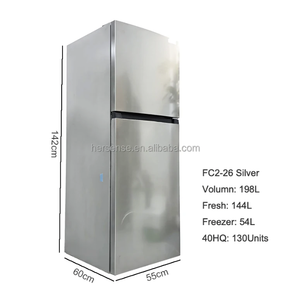 Il Frigorifero <span class=keywords><strong>a</strong></span> <span class=keywords><strong>Due</strong></span> Porte da 198L 220V 50Hz <span class=keywords><strong>a</strong></span> Grande Capacità con Raffreddamento ad Aria per l'Esportazione è Adatto - Product Image 2