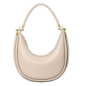 Bolso de Hombro Casual Simple de Cuero Genuino de Alta Gama para Mujer, con Forro de Poliéster, Moda 2025 - Product Image 6