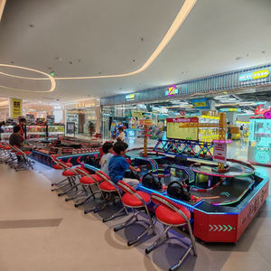 Commerciale 6 giocatori per bambini gioco di corse pista di Slot <span class=keywords><strong>Car</strong></span> Set con volante sistema Timer per giochi al coperto pista da corsa gioco - Product Image 3