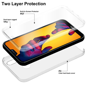 Custodia accessori per telefono cellulare per Huawei <span class=keywords><strong>P20</strong></span> <span class=keywords><strong>Lite</strong></span> 360 Full Body <span class=keywords><strong>Cover</strong></span> per cellulare per Huawei - Product Image 3