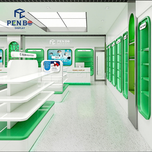 Furnitur Toko Apotek Ritel, Etalase Pajangan, Dekorasi Interior Toko Obat, Desain Rak Apotek - Product Image 4