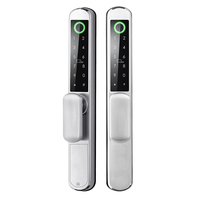 Serrure de porte numérique Entrée biométrique double face Contrôle par application étanche IP65 Serrure TT Clavier intelligent d'empreintes digitales