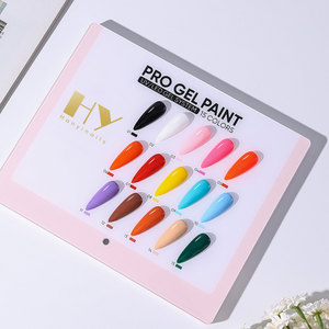 Hanyi Premium HEMA TPO Free Vegan Eco-Friendly High Quality Private Label Natural Resin Soak No Wipe Painting Nail Gel Bottle - Product Image 3