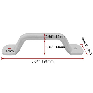 Manija de aluminio Isure para embarcaciones, para uso marino, actualización de hardware. - Product Image 2