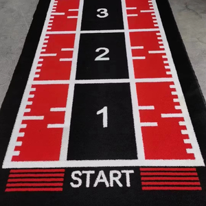 Tapis de sol antidérapant 2m x <span class=keywords><strong>4m</strong></span> pour piste de luge de gym sur mesure en intérieur, <span class=keywords><strong>gazon</strong></span> <span class=keywords><strong>synthétique</strong></span> PE pour entraînement et compétition HYROX - Product Image 1