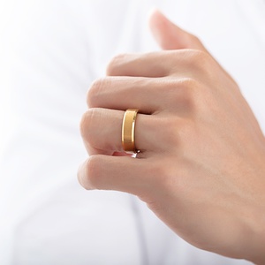 POYA Bán Sỉ Nhẫn Cưới Vonfram Đơn Giản Mạ Vàng Mờ 8Mm <span class=keywords><strong>6Mm</strong></span> 4Mm 2Mm Cho Nam Nữ - Product Image 6