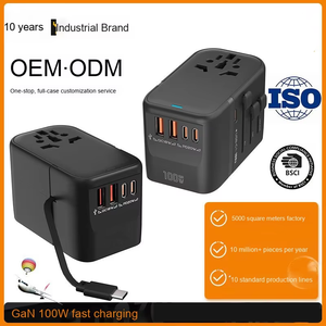 Vente chaude International Universel Multifonctionnel Voyage Chargeur Électrique Adaptateur 100W Puissance De Sortie 15W Type-C Port pour Voyage - Product Image 5