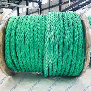 12-Strand Uhmwpe 10 Mm Winch Tali Mooring Rope, Uhmwpe Tali Parasut Apung Tali