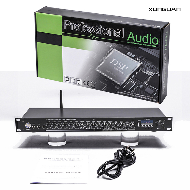 PRE-777USB Hot Sale Stereo Pre-amplifier Karaoke & Echo Analog Processor for KTV Singing Record