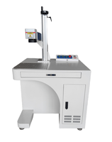 Machine de marquage laser à fibre de type sur pied, nouvelle génération, 50W 100W, refroidissement par eau, système de contrôle Ruida, graveur industriel pour pierre et métal